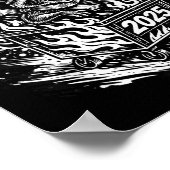 Rollin Into 2026 Raccoon Funny Dumpster Fire 2025  Poster (Hoek)