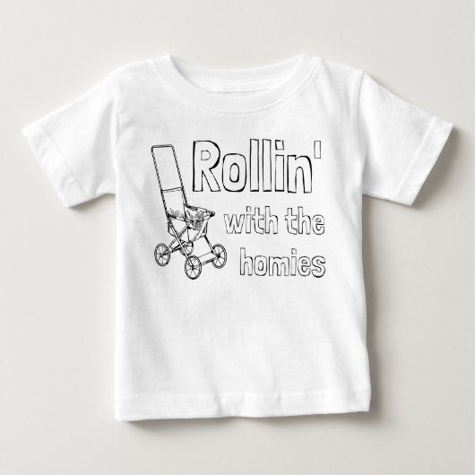 Rollin met de homies grappige stroller (Voorkant)
