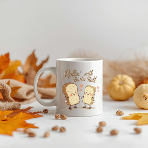 Rollin 'met mijn boterhelft - Schattige Thanksgivi Koffiemok