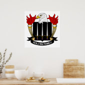 Rollinenfamilie Crest Poster (Keuken)