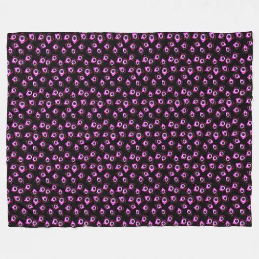Rolling Eyes Fleece Blanket (Voorkant (Horizontaal))