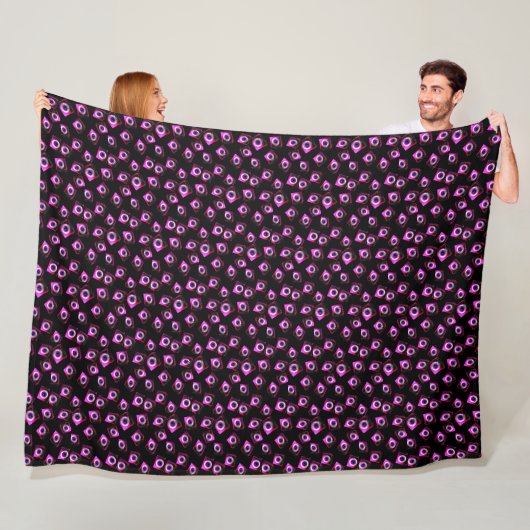 Rolling Eyes Fleece Blanket Deken (In situ)