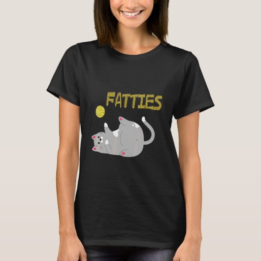 Rolling Fatties Cat T-shirt (Voorkant)