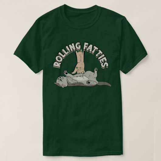 Rolling Fatties Cat TShirt (Design voorkant)