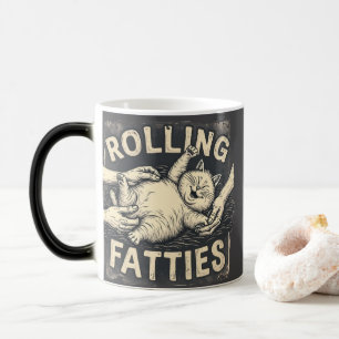 Rolling Fatties Whimsical Cat Magische Mok