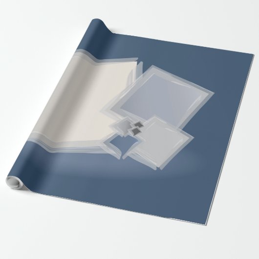 Rolling Fibonacci-vierkantjes Cadeaupapier (Uitgerold)