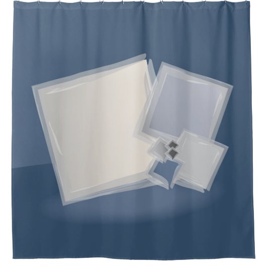 Rolling Fibonacci-vierkantjes Douchegordijn (Voorkant)