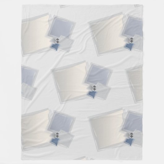 Rolling Fibonacci-vierkantjes Fleece Deken (Voorkant)