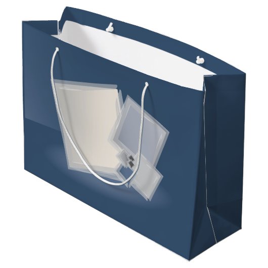 Rolling Fibonacci-vierkantjes Groot Cadeauzakje (Achterkant Gekanteld)