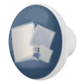 Rolling Fibonacci-vierkantjes Keramische Knop (Rechts)