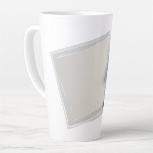 Rolling Fibonacci-vierkantjes Latte Mok (Linkerhoek)