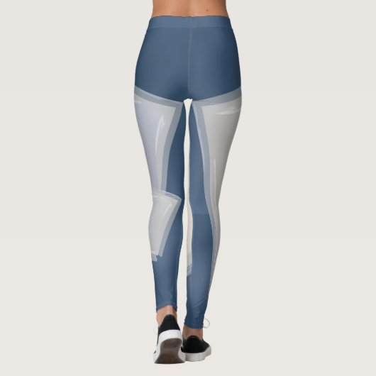 Rolling Fibonacci-vierkantjes Leggings (Achterkant)