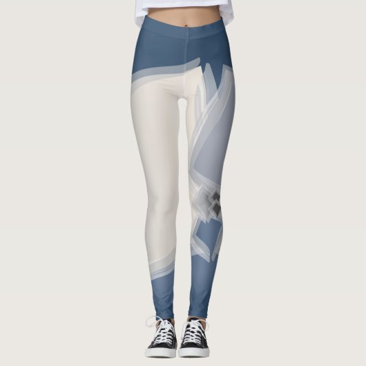 Rolling Fibonacci-vierkantjes Leggings (Voorkant)
