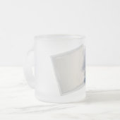 Rolling Fibonacci-vierkantjes Matglas Koffiemok (Voorkant links)