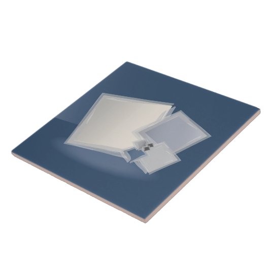 Rolling Fibonacci-vierkantjes Tegeltje (Zijkant)