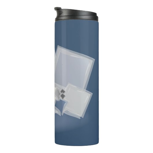 Rolling Fibonacci-vierkantjes Thermosbeker (Geroteerd rechts)