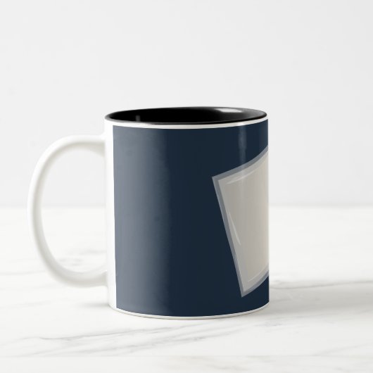 Rolling Fibonacci-vierkantjes Tweekleurige Koffiemok (Links)