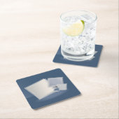 Rolling Fibonacci-vierkantjes Vierkante Kartonnen Onderzetter (Insitu)