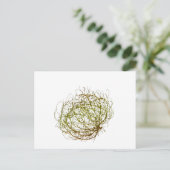 Rolling Golden Tumbleweed Plant Art Briefkaart (Staand voorkant)