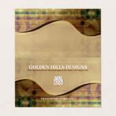 Rolling Hills Gevouwen Visitekaartje (Buitenkant ongevouwen)