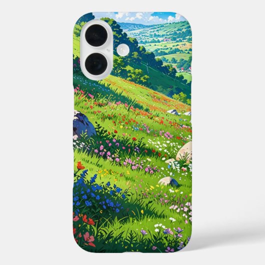 Rolling Hills in het voorjaar Case-Mate iPhone Case (Achterkant)