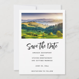 Rolling Hills Schitterende Natuur Foto Bruiloft Save The Date