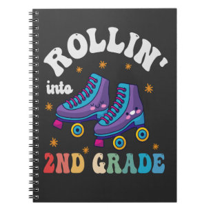Rolling in 2e klas Terug naar School Roller Schaat Notitieboek