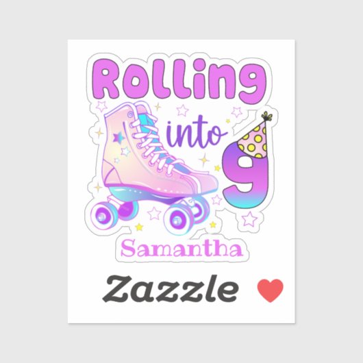 Rolling in 9| Broodskater Birthday Celebration Sticker (Vel)