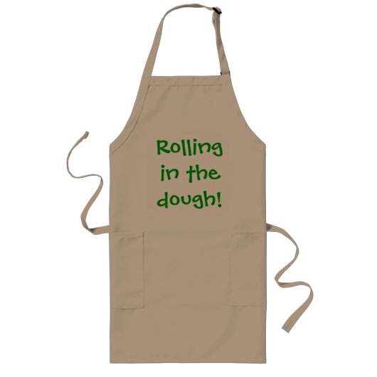 Rolling in het Apron van de Dough Baker Lang Schort (Voorkant)