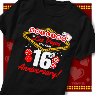 Rolling In Las Vegas 16e verjaardagsreis voor kopp T-shirt