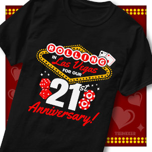 Rolling In Las Vegas 21e verjaardagsreis voor kopp T-shirt