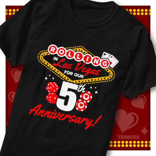 Rolling In Las Vegas 5e Verjaardagsreis voor Koppe T-shirt