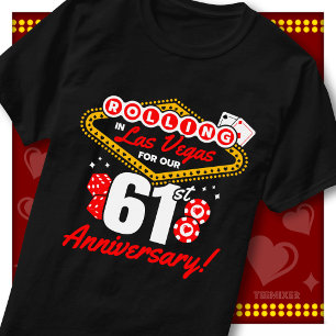 Rolling In Las Vegas 61e verjaardagsreis voor kopp T-shirt