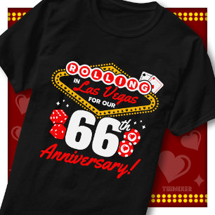 Rolling In Las Vegas 66ste verjaardagsreis voor ko T-shirt