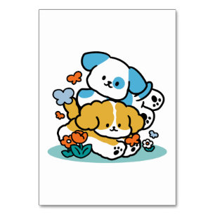Rolling in mei als Happy Pups - Schattigee lenteho Kaart