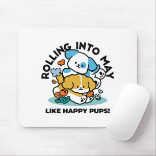 Rolling in mei als Happy Pups - Schattigee lenteho Muismat