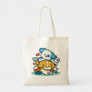 Rolling in mei als Happy Pups - Schattigee lenteho Tote Bag