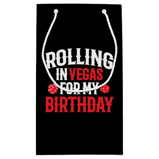 Rolling in Vegas - Las Vegas Birthday Squad Klein Cadeauzakje (Achterkant)