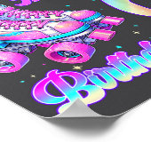 Rolling Into 6 Year Old Roller Skating 6th Birthda Poster (Hoek)