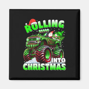 Rolling Into Christmas Monster Truck Vakantie Jong Magneet