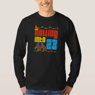 Rolling naar 23 Schaatsen van de 23e verjaardag S T-shirt