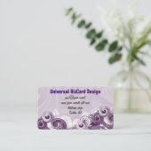Rolling Paarse Visitekaartje (Staand voorkant)