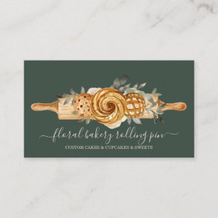 Rolling Pin Bakery Cookies Breads sage rustig gold Visitekaartje