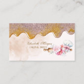 Rolling Pin Flowers Bakery Drips Visitekaartje (Voorkant)