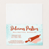 Rolling Pin Logo | Pastry Visitekaartjes (Buitenkant ongevouwen)