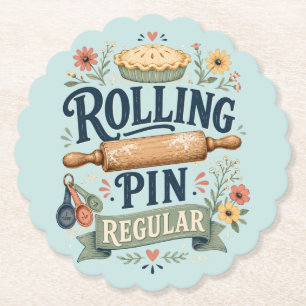 Rolling Pin Regular Cottage Baker Kartonnen Onderzetters