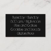 Rolling Pins Bakkerij Visitekaartje (Achterkant)