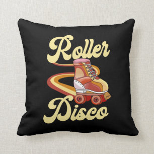 Rolling schaatsen met rolschijf Disco 1970S Retro Kussen