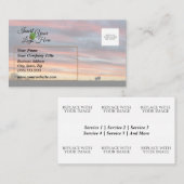 Rolling Sky Waves Koe Sunset Visitekaartje (Voorkant / Achterkant)