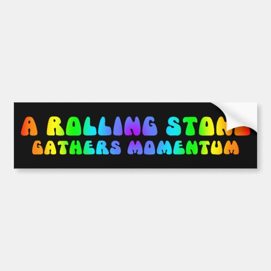 Rolling Stone Bumpersticker (Voorkant)